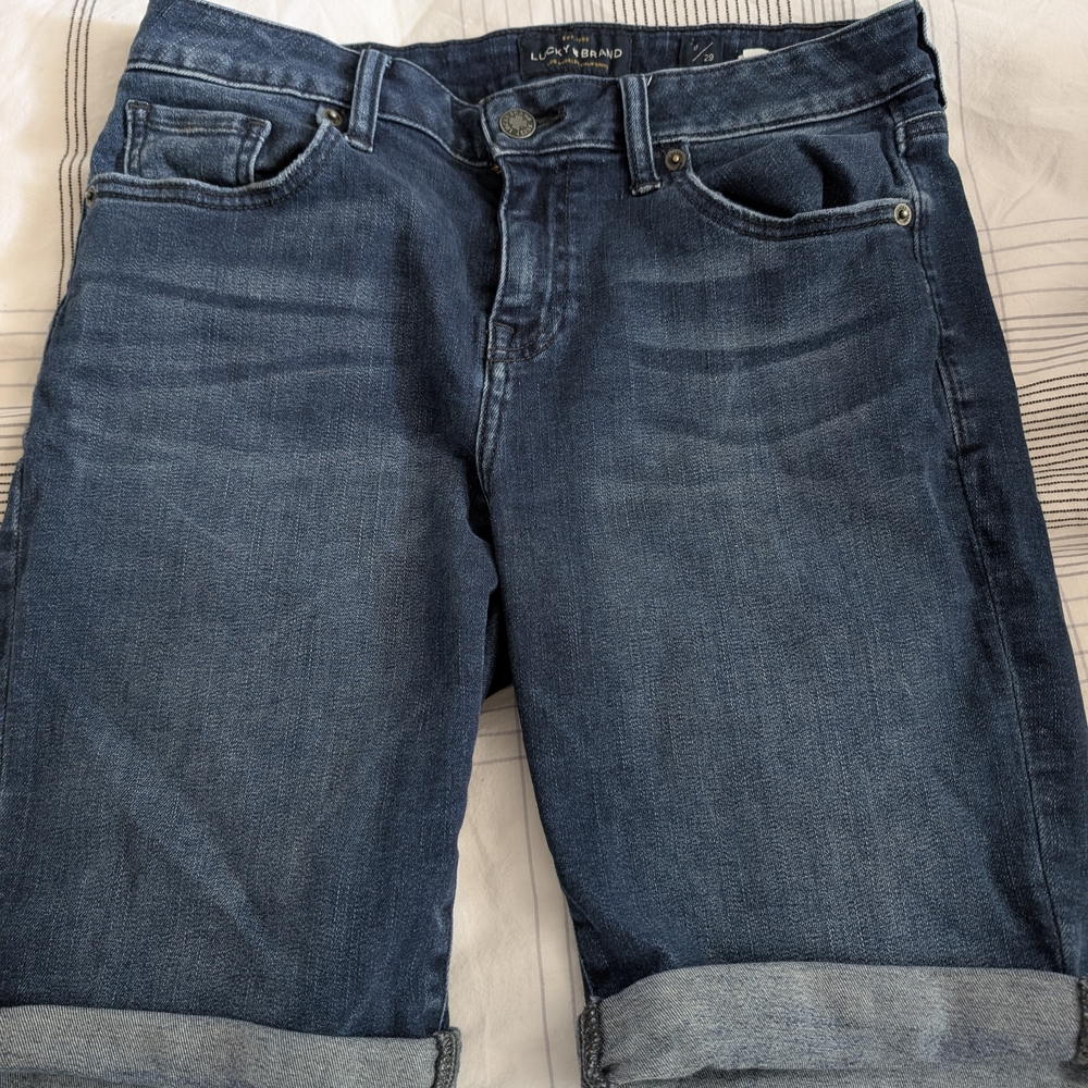 Lucky Brand Dark Blue Denim bermuda